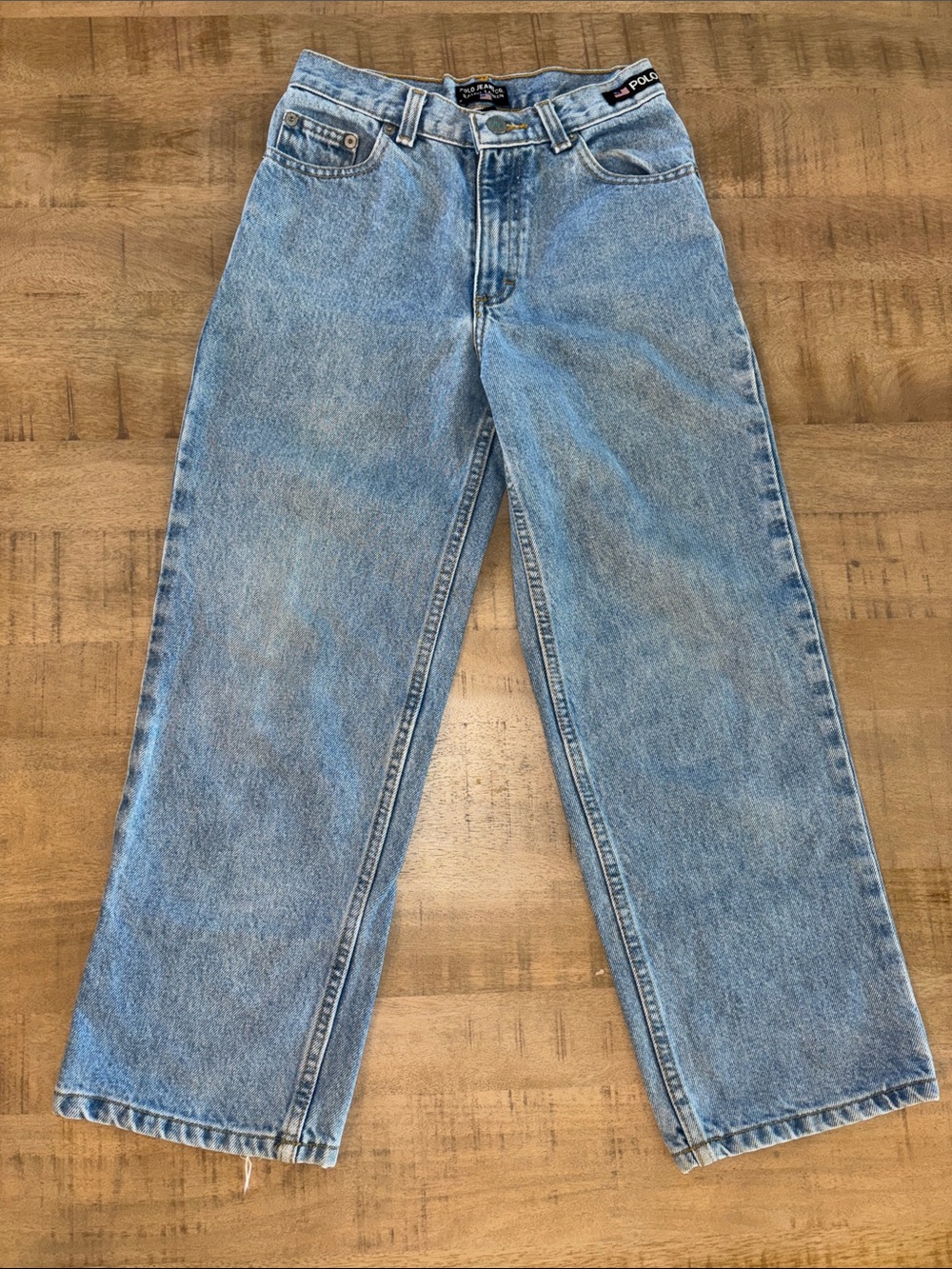 Girls Polo Jeans Co Ralph Lauren Vintage 90s Jeans Denim Size 8 Preppy Classic